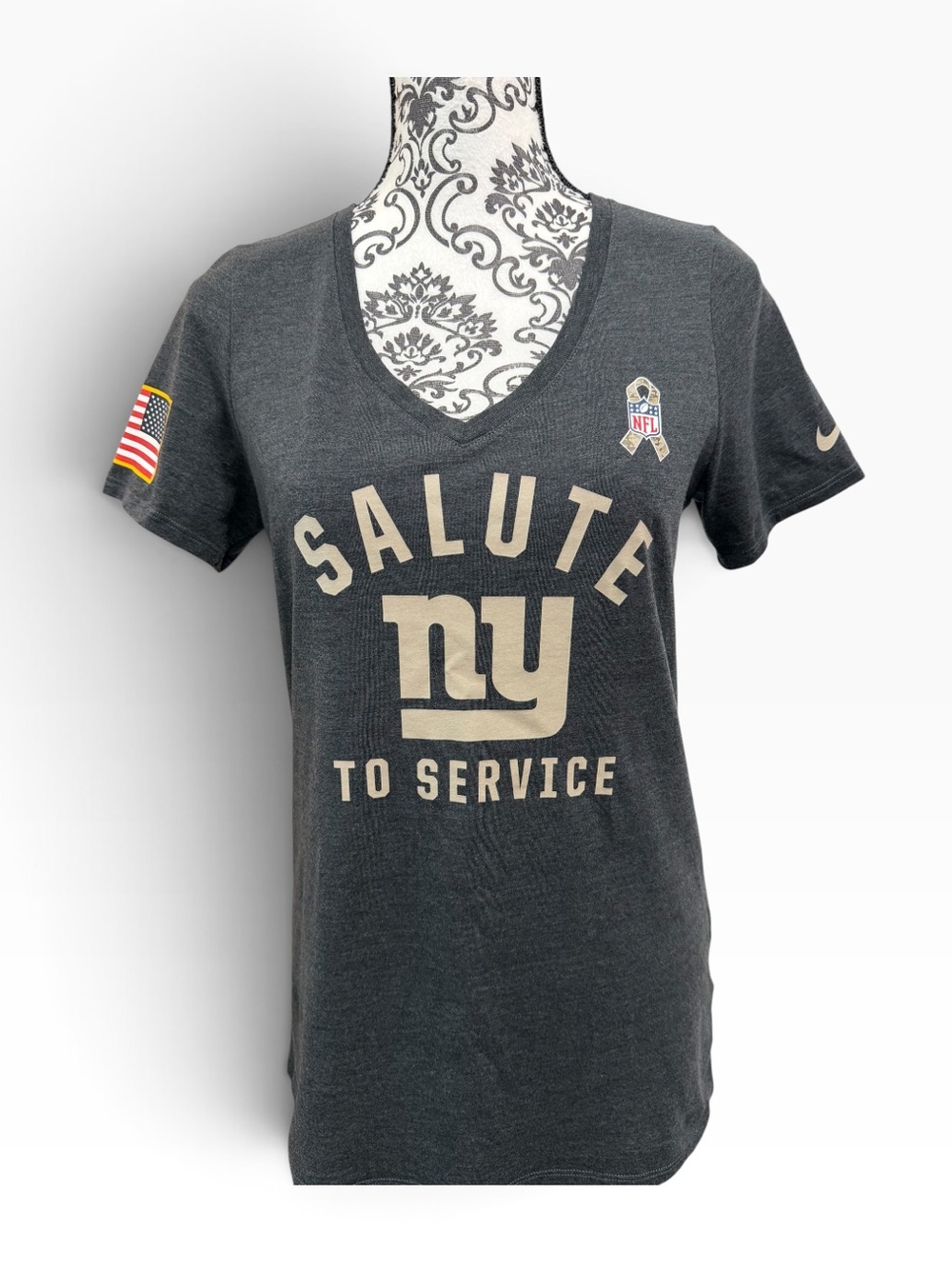 Nike NY Giants 'Salute to Service' NY V-Neck Tee